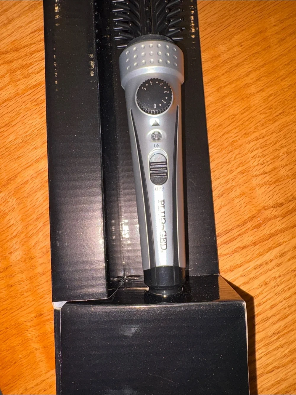 Plugged In 1” Ceramic Tourmaline Brush Iron - Straightens, Curls, and Volumizes
